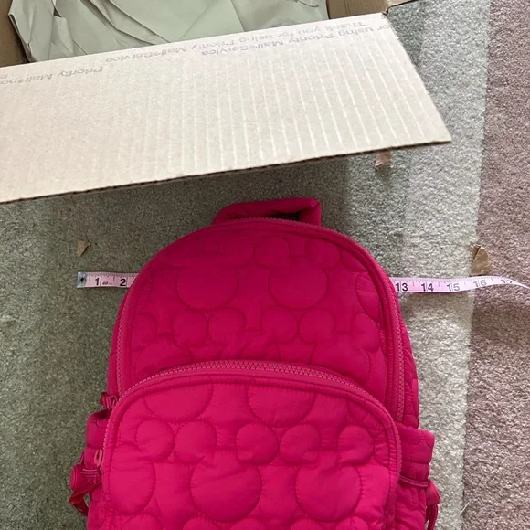 Vera Bradley Pink Quilted Backpack - Picture 6 of 10